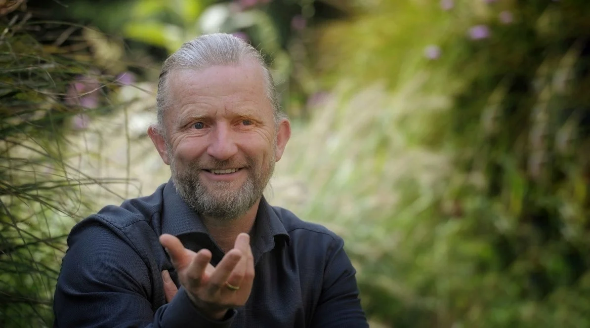 Bernd Hestermeyer im Garten